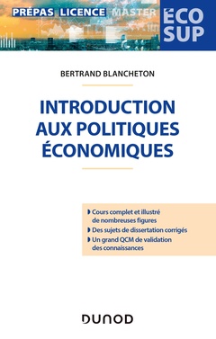 Couverture de l’ouvrage Introduction aux politiques économiques