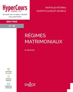 Cover of the book Régimes matrimoniaux 6ed