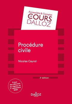 Cover of the book Procédure civile - 3e ed.