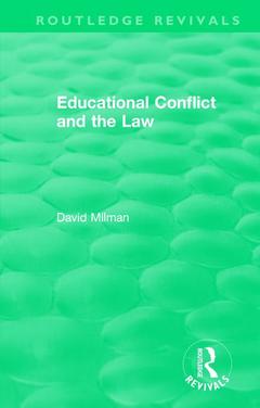Couverture de l’ouvrage Educational Conflict and the Law (1986)