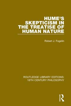 Couverture de l’ouvrage Hume's Skepticism in the Treatise of Human Nature