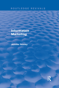 Couverture de l’ouvrage Information Marketing