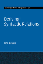 Couverture de l’ouvrage Deriving Syntactic Relations