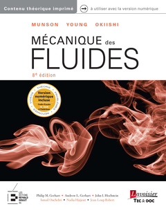 Couverture de l’ouvrage Mécanique des fluides de Munson, Young, Okiishi