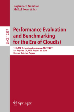 Couverture de l’ouvrage Performance Evaluation and Benchmarking for the Era of Cloud(s)
