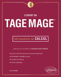 Couverture de l’ouvrage L'Expert du Tage Mage® - 500 questions de calcul