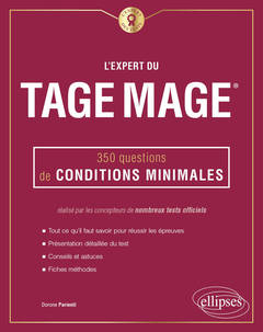 Couverture de l’ouvrage L'Expert du Tage Mage® - 350 questions de conditions minimales