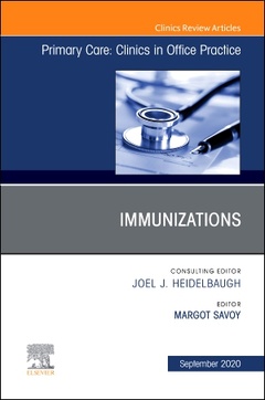 Couverture de l’ouvrage Immunizations, An Issue of Primary Care: Clinics in Office Practice