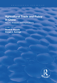 Couverture de l’ouvrage Agricultural Trade and Policy in China