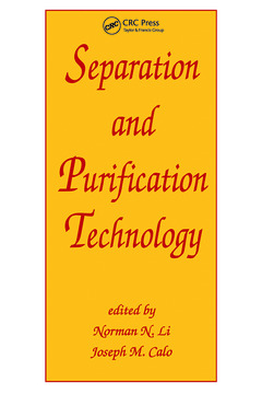 Couverture de l’ouvrage Separation and Purification Technology