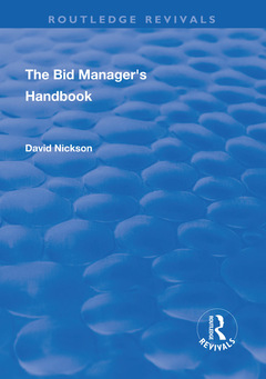 Couverture de l’ouvrage The Bid Manager's Handbook