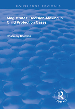 Couverture de l’ouvrage Magistrates' Decision-Making in Child Protection Cases