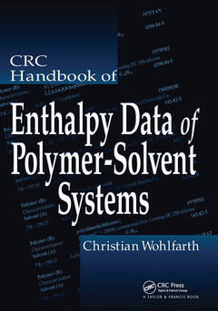 Cover of the book CRC Handbook of Enthalpy Data of Polymer-Solvent Systems