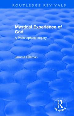Couverture de l’ouvrage Mystical Experience of God