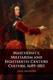 Couverture de l’ouvrage Masculinity, Militarism and Eighteenth-Century Culture, 1689–1815