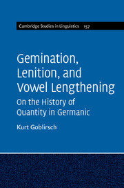 Cover of the book Gemination, Lenition, and Vowel Lengthening
