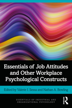 Couverture de l’ouvrage Essentials of Job Attitudes and Other Workplace Psychological Constructs