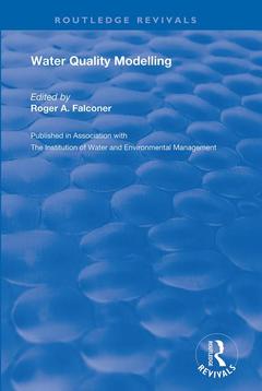 Couverture de l’ouvrage Water Quality Modelling