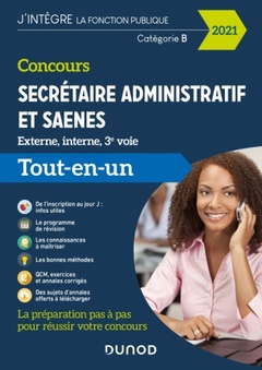 Cover of the book Concours Secrétaire administratif et SAENES - Tout-en-un - Concours 2021