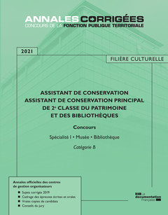 Couverture de l’ouvrage Assistant de conservation Assistant de conservation principal de 2e classe