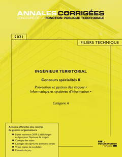 Couverture de l’ouvrage Ingénieur territorial II 2021