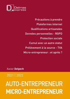 Couverture de l’ouvrage Micro-entrepreneur Auto-entrepreneur 2021/22. 5e éd.