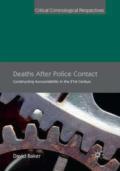 Couverture de l’ouvrage Deaths After Police Contact