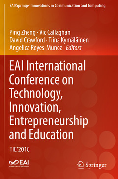 Couverture de l’ouvrage EAI International Conference on Technology, Innovation, Entrepreneurship and Education