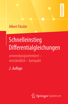Couverture de l’ouvrage Schnelleinstieg Differentialgleichungen