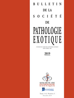 Cover of the book Bulletin de la Société de pathologie exotique Vol. 112 N° 5 - Décembre 2019