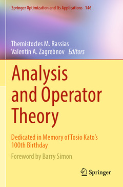 Couverture de l’ouvrage Analysis and Operator Theory