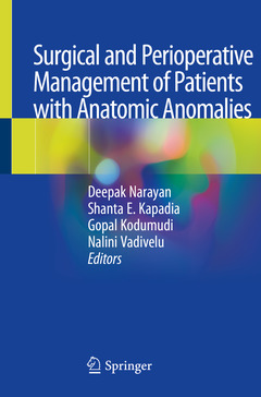 Couverture de l’ouvrage Surgical and Perioperative Management of Patients with Anatomic Anomalies