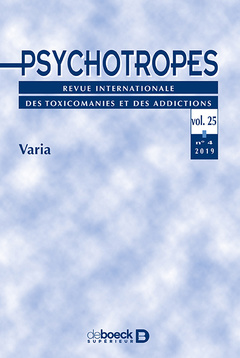 Couverture de l’ouvrage Psychotropes 2019/4 - Varia