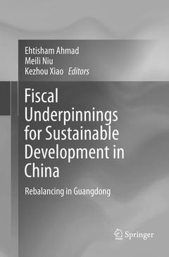 Couverture de l’ouvrage Fiscal Underpinnings for Sustainable Development in China