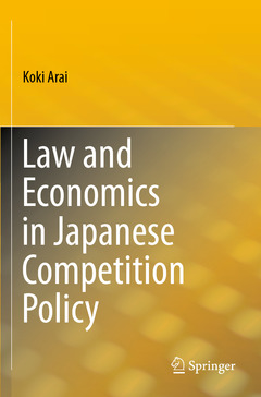 Couverture de l’ouvrage Law and Economics in Japanese Competition Policy