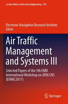 Couverture de l’ouvrage Air Traffic Management and Systems III
