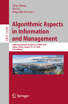 Couverture de l’ouvrage Algorithmic Aspects in Information and Management