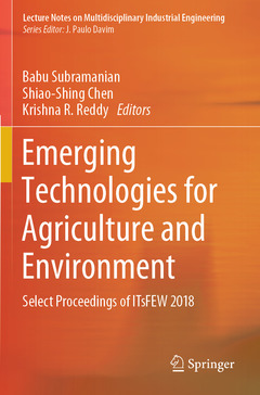 Couverture de l’ouvrage Emerging Technologies for Agriculture and Environment