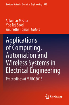 Couverture de l’ouvrage Applications of Computing, Automation and Wireless Systems in Electrical Engineering