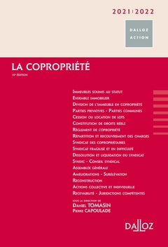 Couverture de l’ouvrage La copropriété 2021/2022. 10e éd.