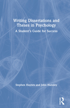 Couverture de l’ouvrage Writing Dissertations and Theses in Psychology