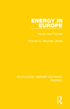 Couverture de l’ouvrage Energy in Europe