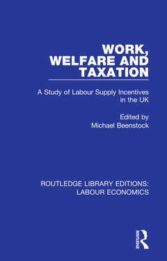 Couverture de l’ouvrage Work, Welfare and Taxation