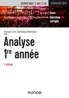 Couverture de l’ouvrage Analyse - Licence 1re année - 2e éd.