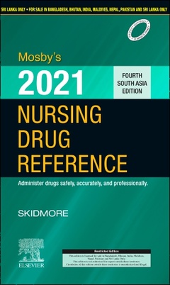 Couverture de l’ouvrage Mosby's 2021 Nursing Drug Reference: Fourth South Asia Edition