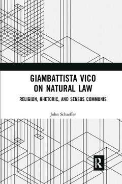 Couverture de l’ouvrage Giambattista Vico on Natural Law