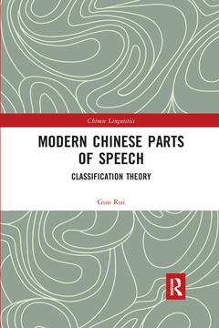 Couverture de l’ouvrage Modern Chinese Parts of Speech
