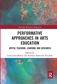 Cover of the book Performative Approaches in Arts Education