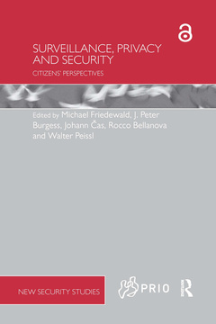 Couverture de l’ouvrage Surveillance, Privacy and Security