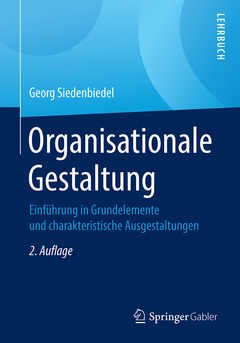 Cover of the book Organisationale Gestaltung